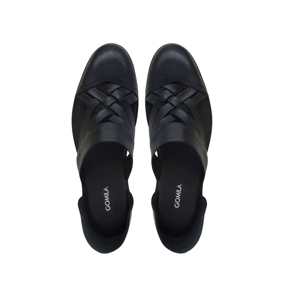 Beom - Men's Black Calf Leather Sandal