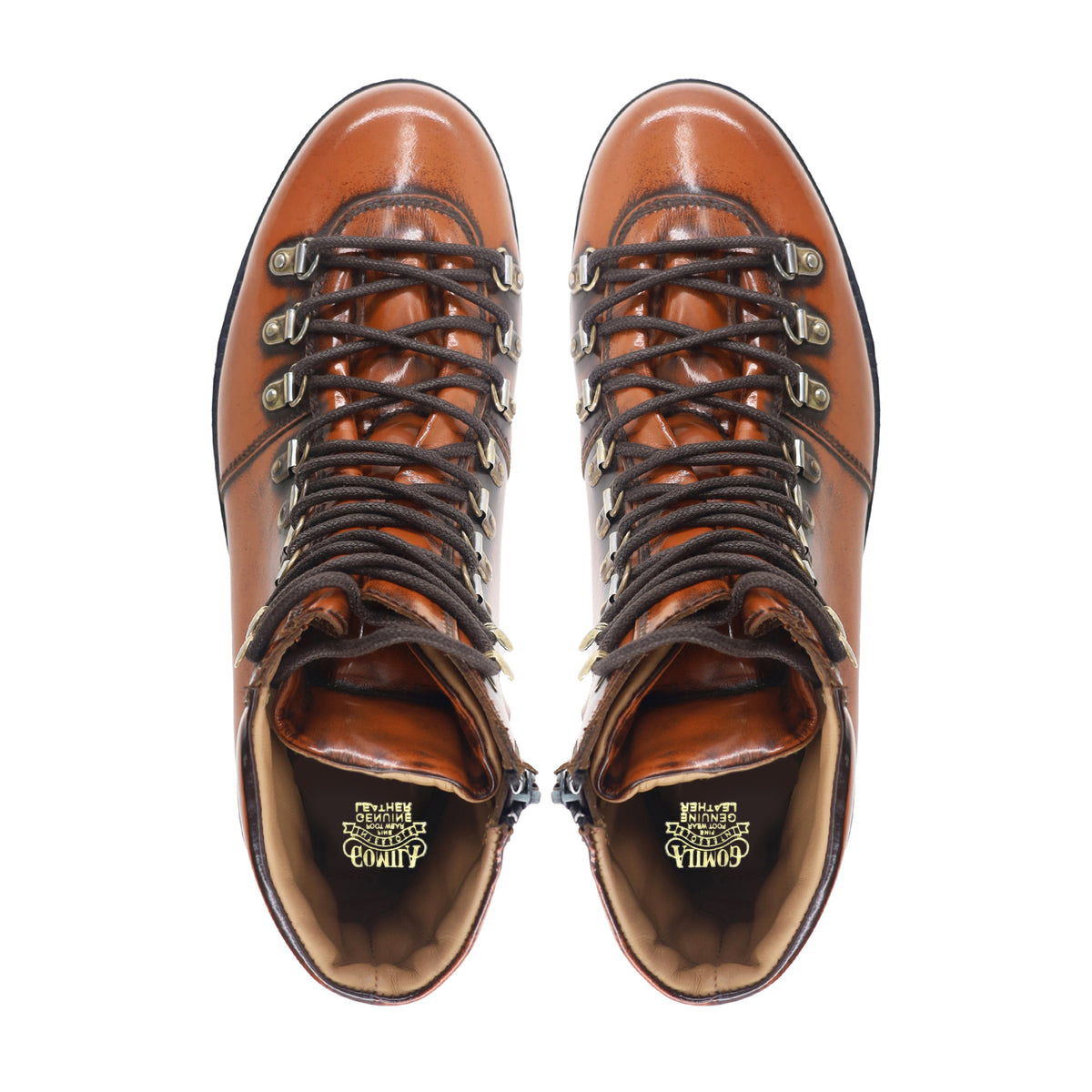 Patrick - Men's Tan Box Leather High Shine Boot
