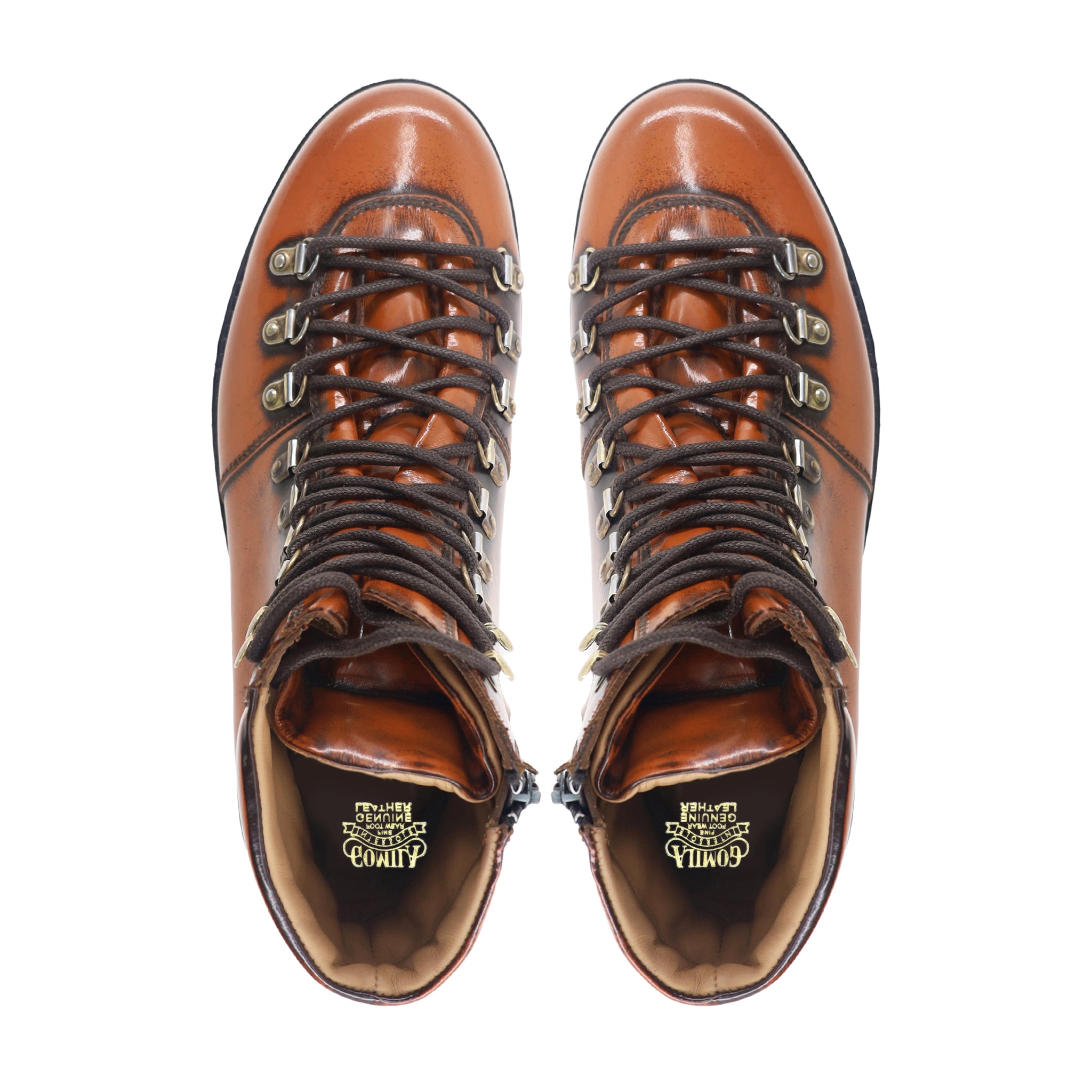 Patrick - Men's Tan Box Leather High Shine Boot