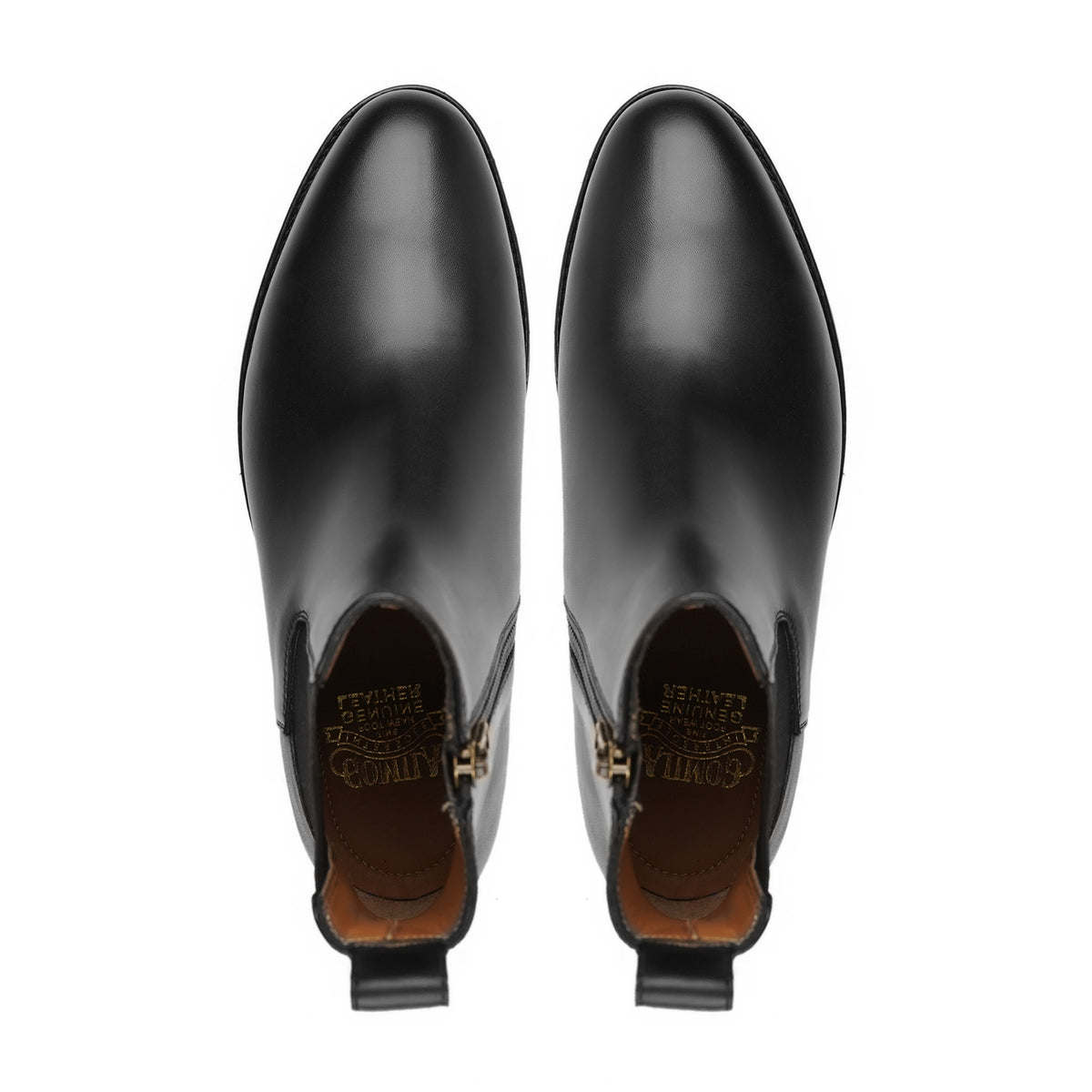 Rezina - Men's Black Calf Leather Chelsea Boot