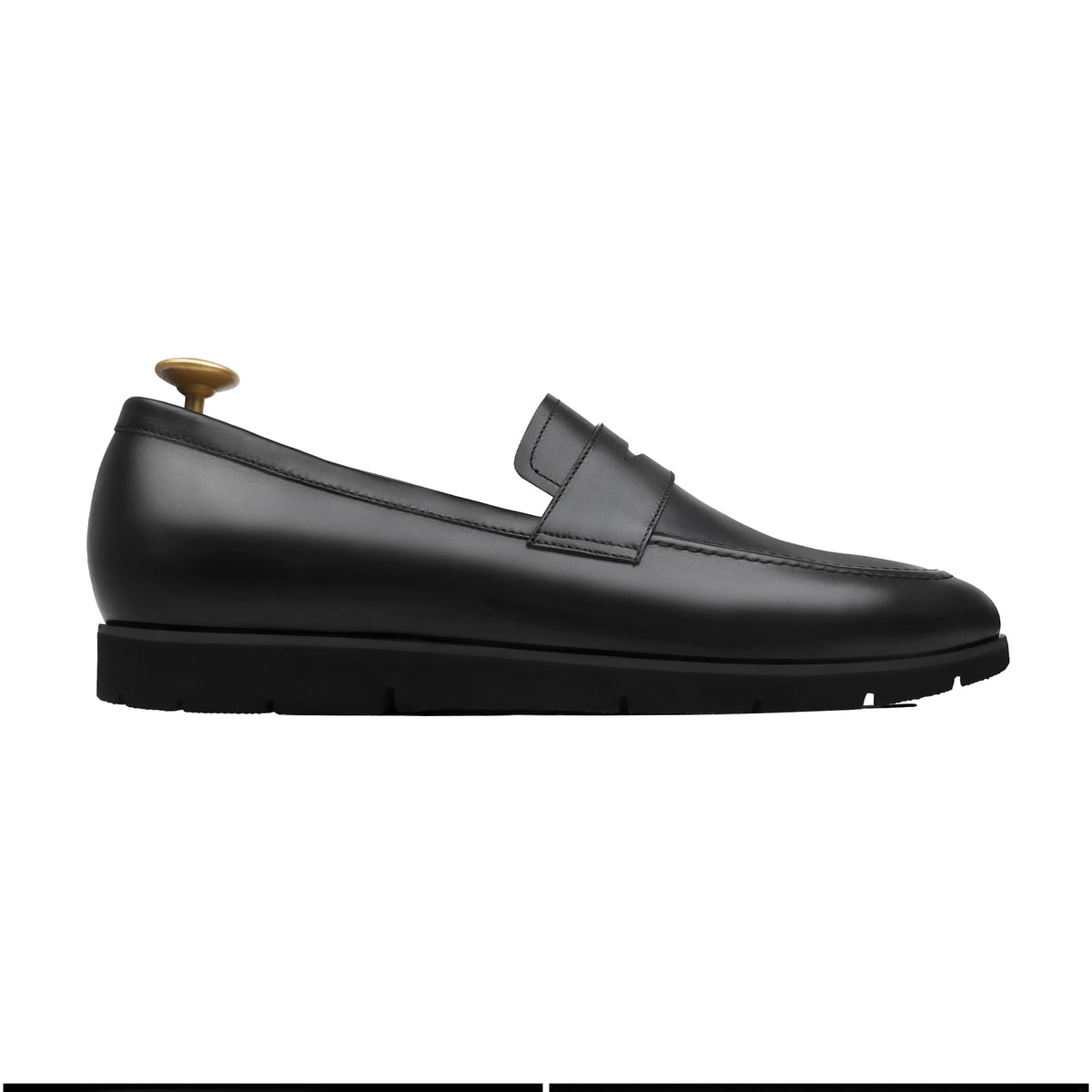 Eltor - Men's Black Calf Leather Loafer