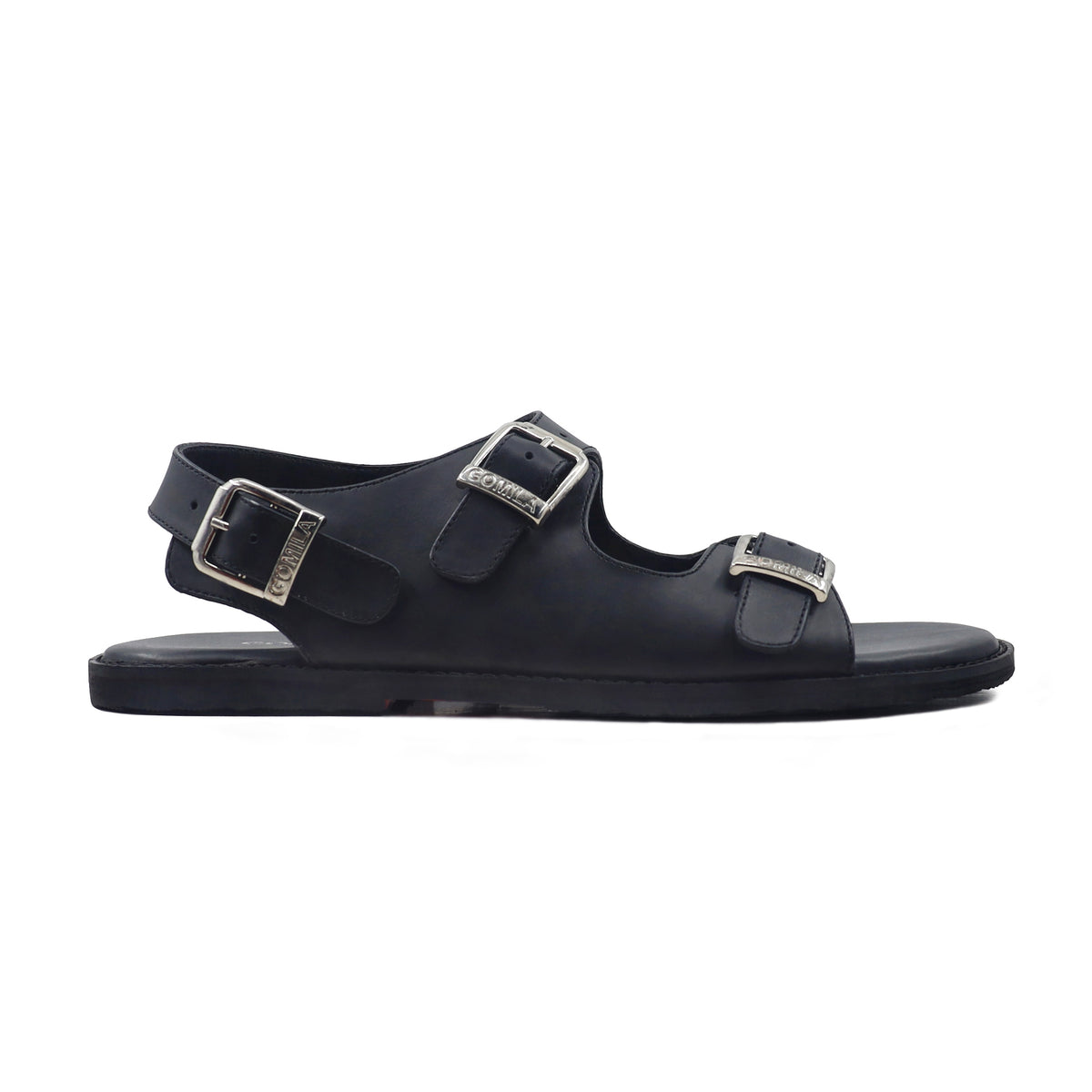 Keenan - Men's Black Calf Leather Sandal