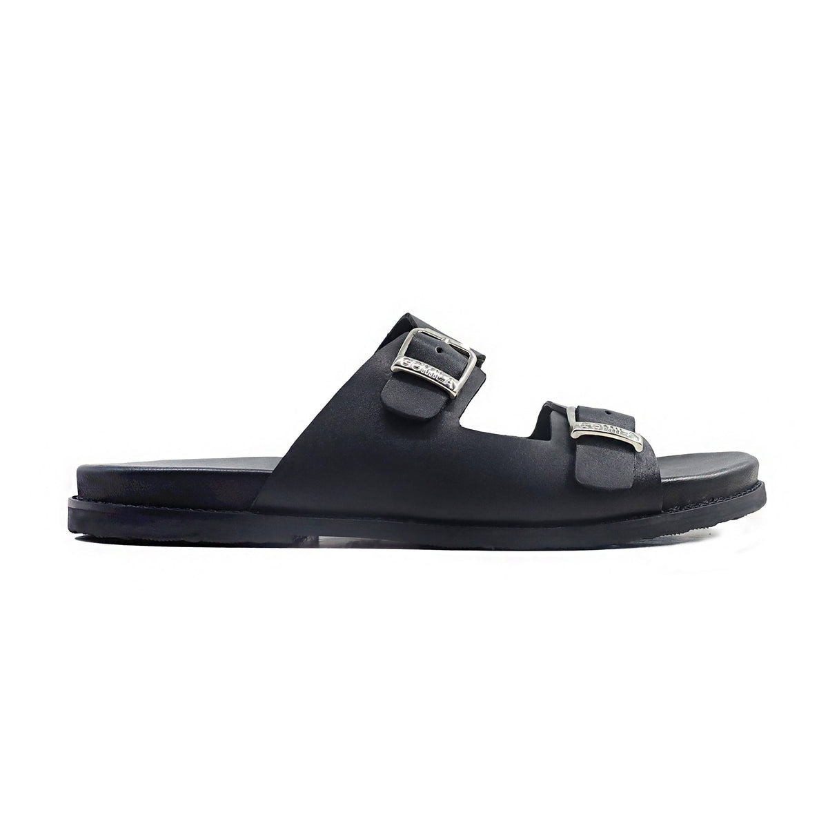 Marcos - Men's Black Calf Leather Slipper