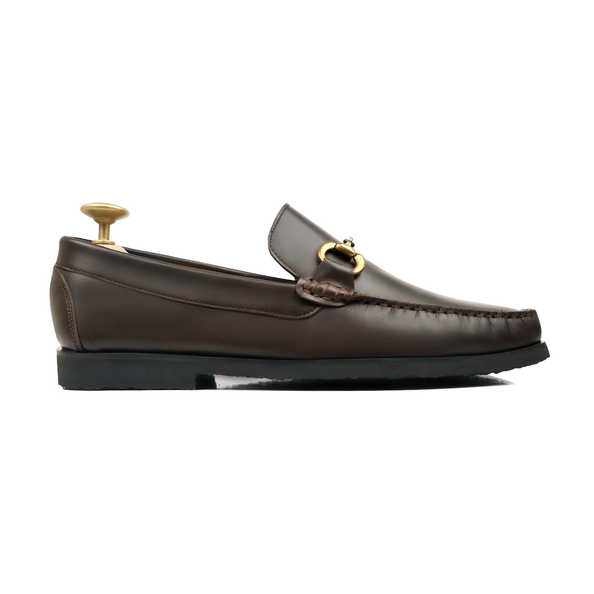 Delmoro - Men's Dark Brown Calf Leather Loafer