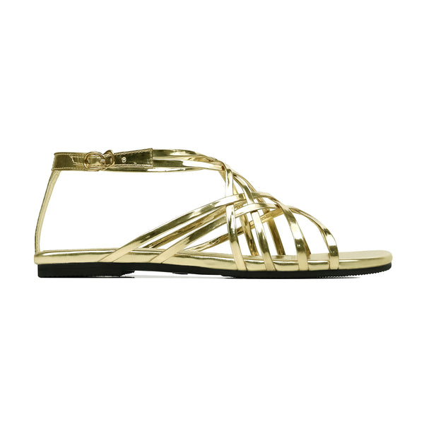 Nyla - Women's Golden Strapped Sandal
