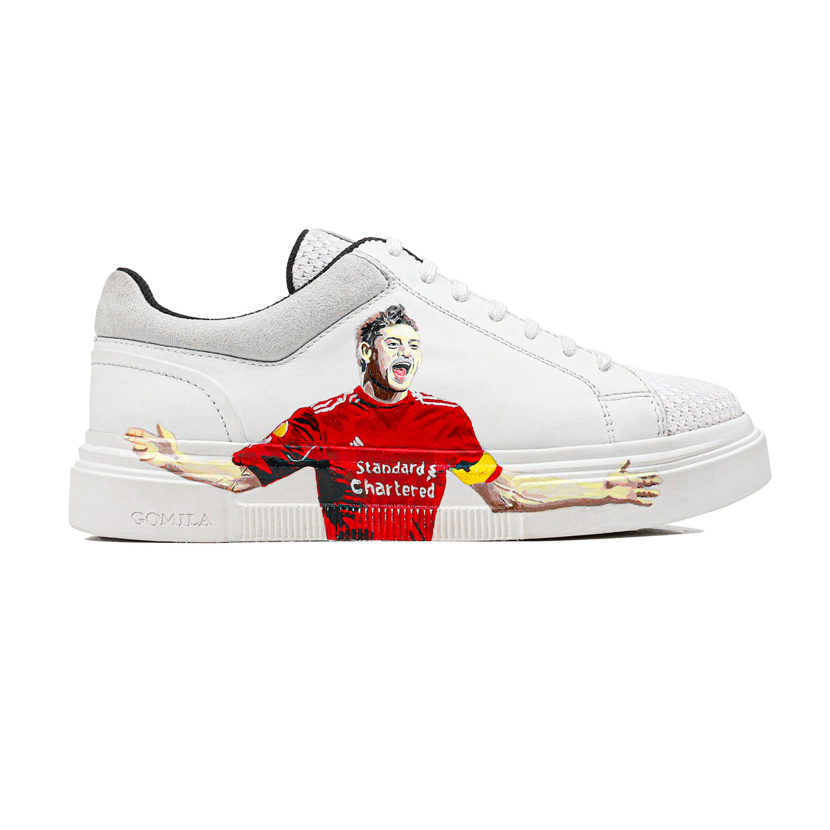Elitekick - Men's White Hand Painted Sneaker