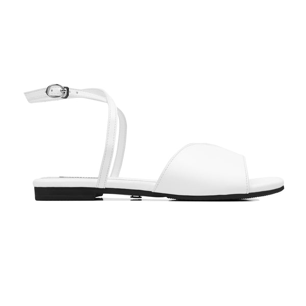 Isla - Women's White Strapped Sandal