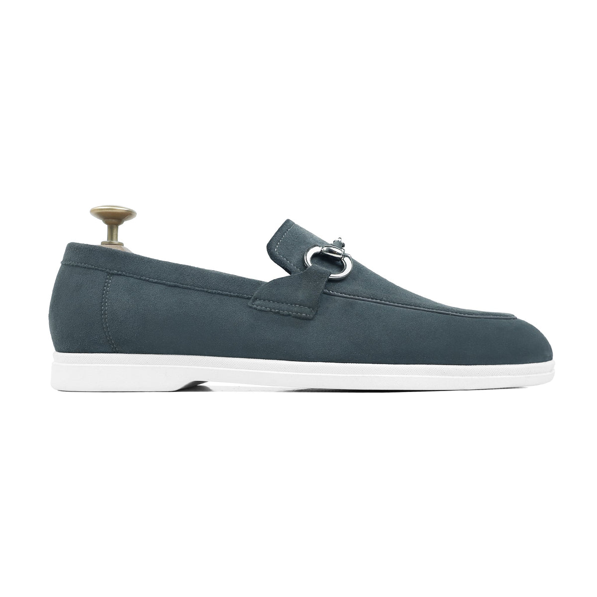 Vesco - Men's Charcoal Grey Suede Loafer