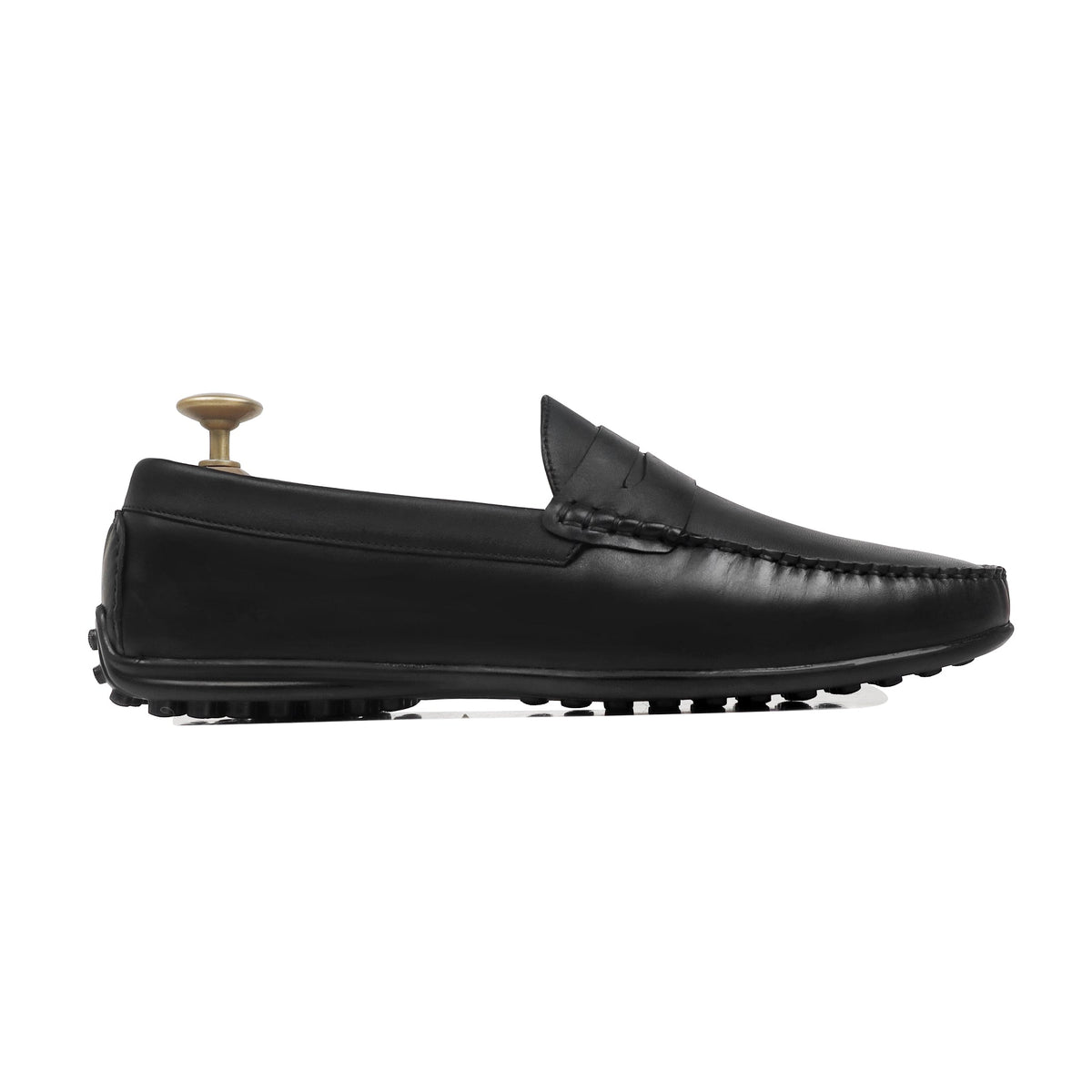 Tuscan - Men's Black Calf Leather Driver Shoe
