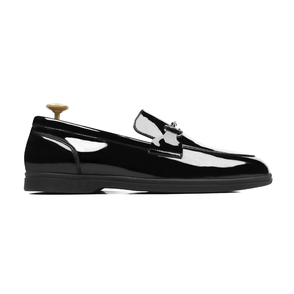 Fenz- Men's Black Patent Leather Loafer