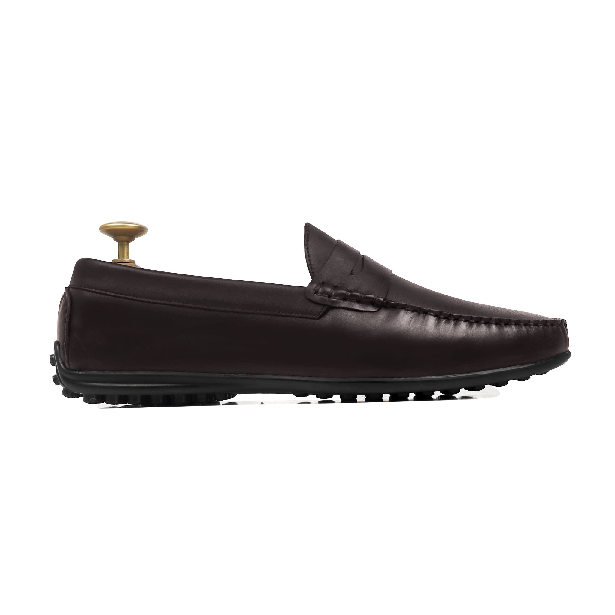 Tuscan - Men's Dark Brown Calf Leather Driver Shoe