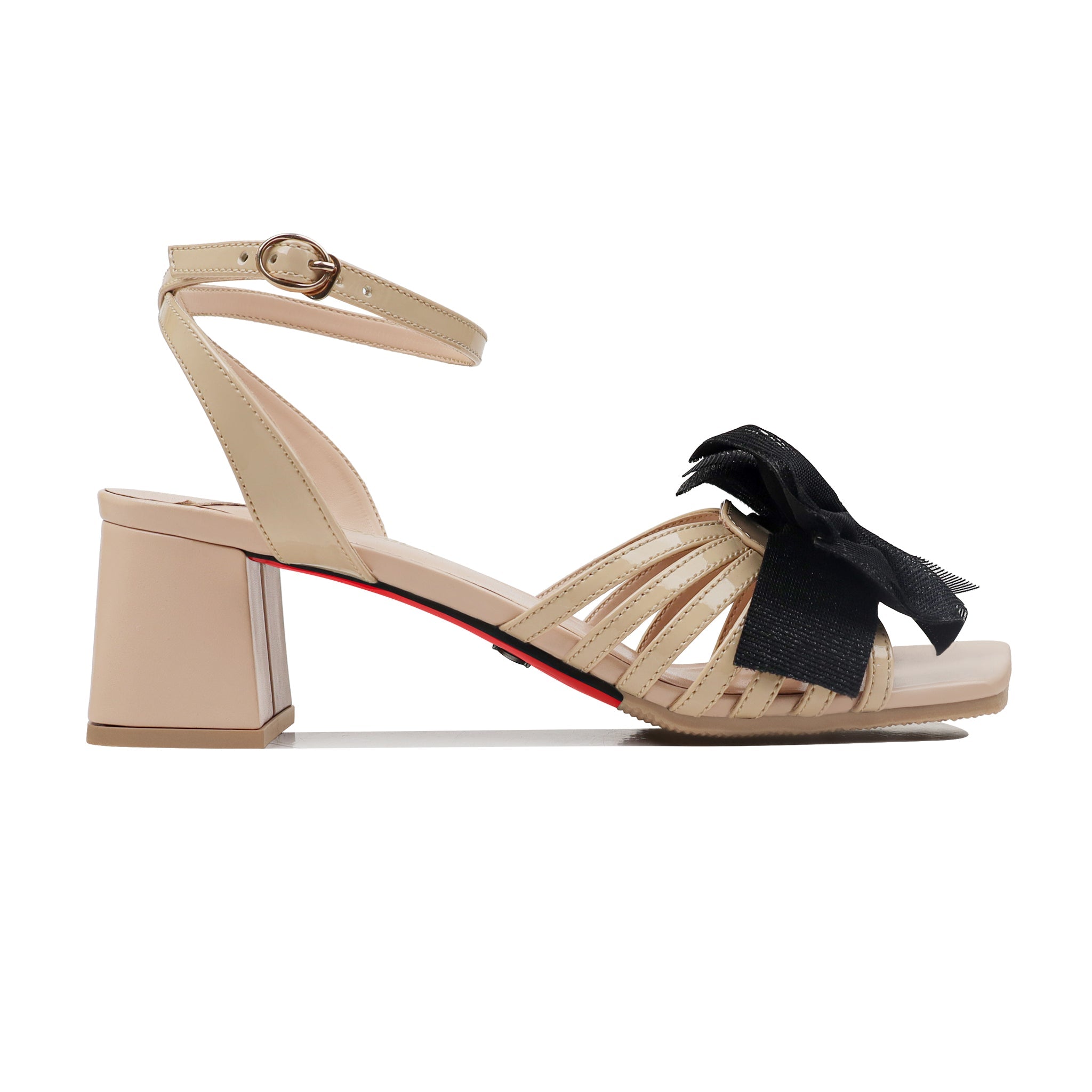 Elnivaa - Women's Beige Strapped Heel