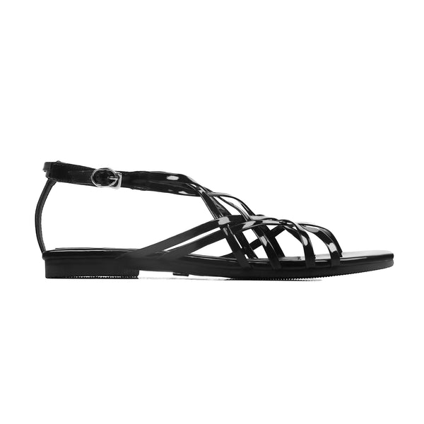 Nyla - Women's Black Strapped Sandal