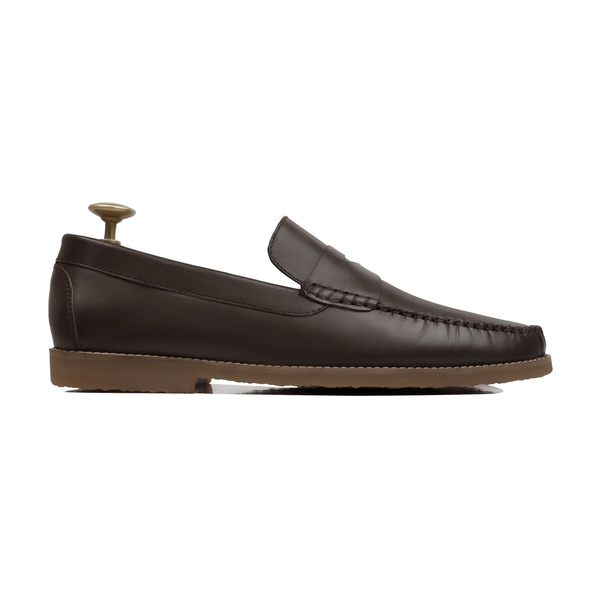 Veloria - Men's Dark Brown Calf Leather Loafer