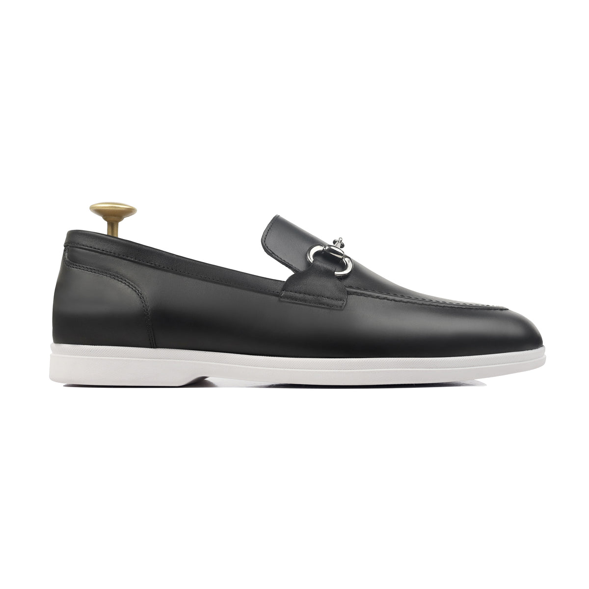 Laztro- Men's Black Calf Leather Loafer