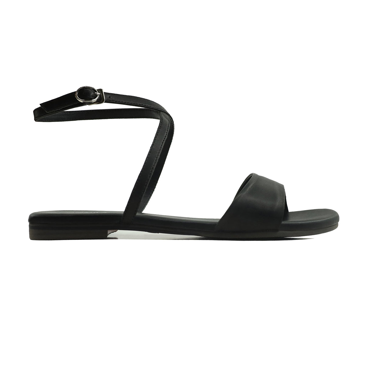 Annabelle - Women's Black Strapped Sandal
