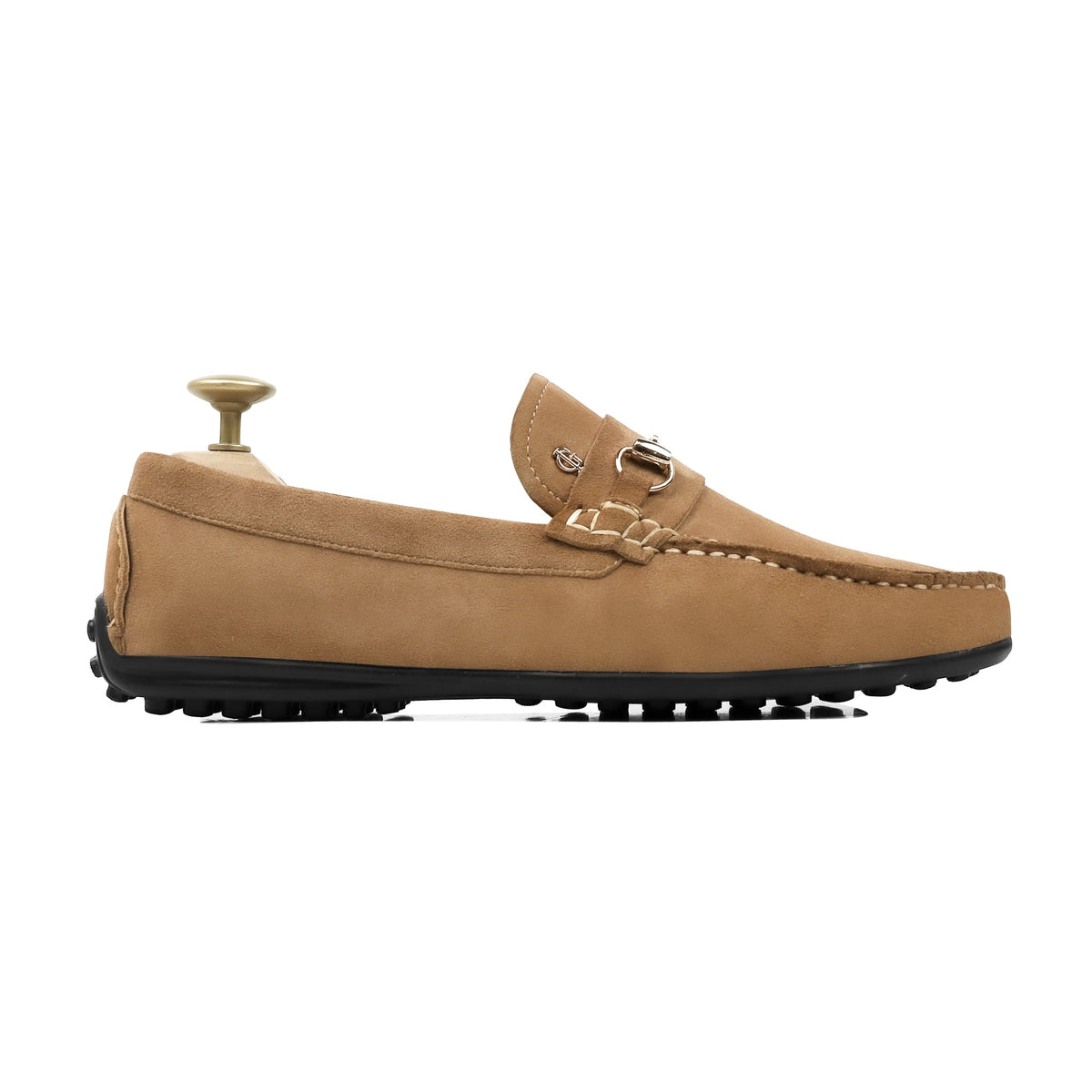 Renzo - Men's Camel Suede Driver Shoe