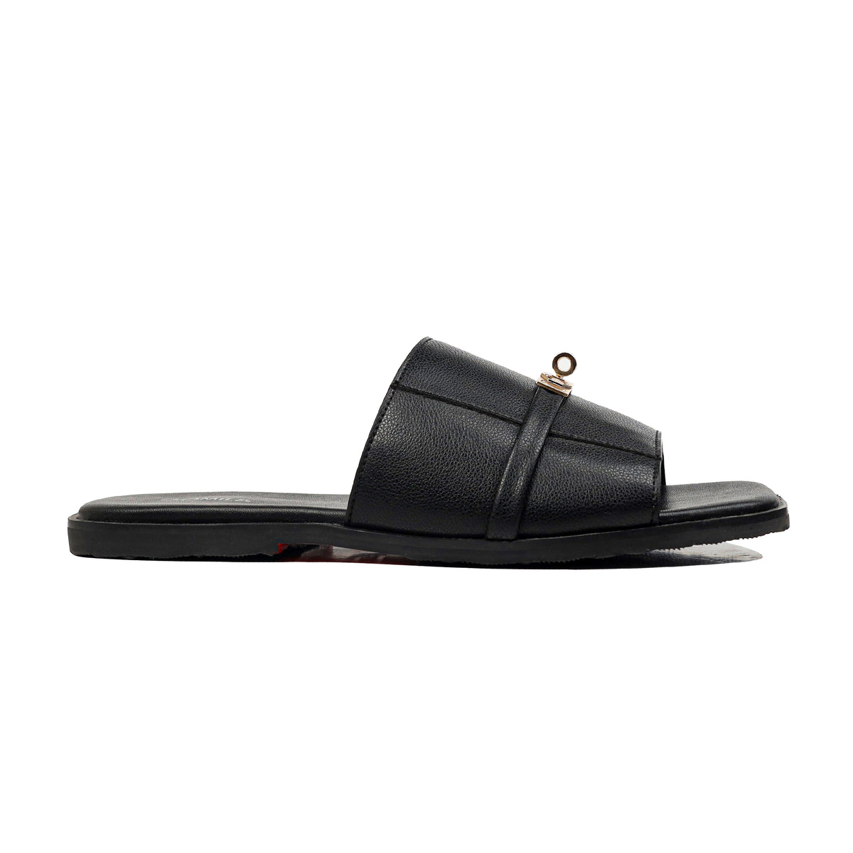 Slenza - Men's Black Calf Leather Slipper