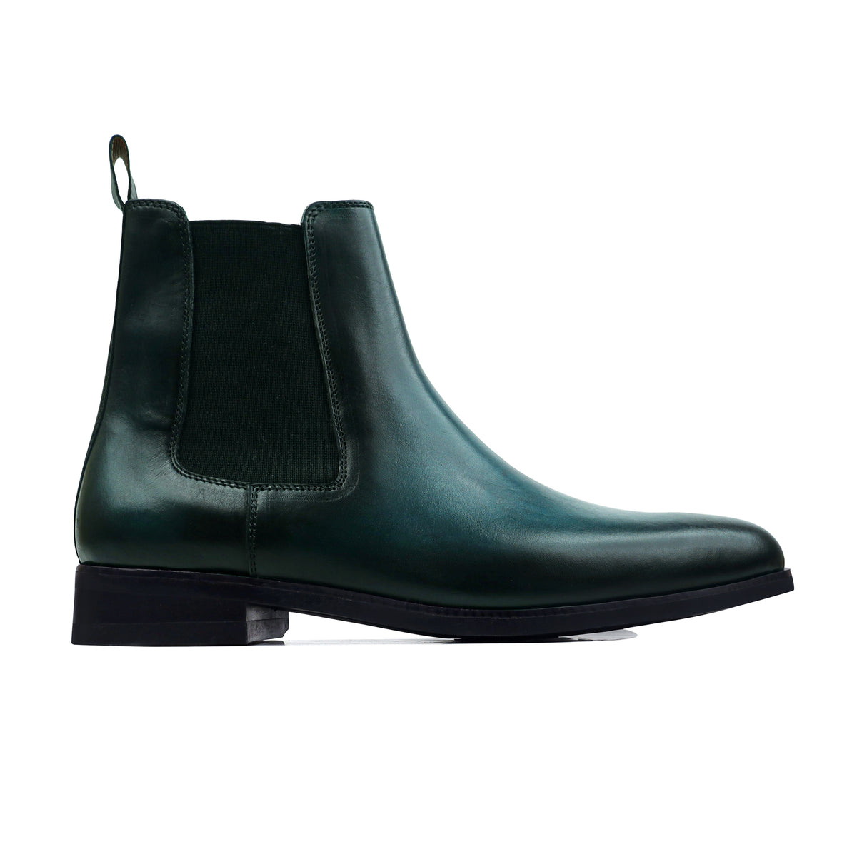 Bravik - Men's Burnished Navy Blue Calf Leather Chelsea Boot