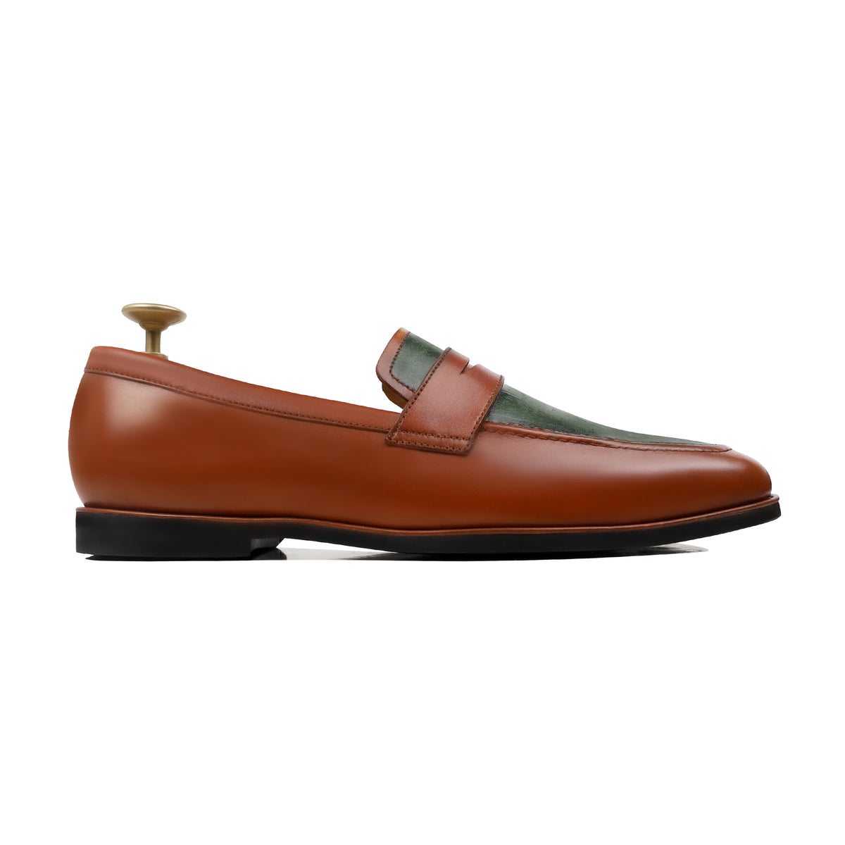 Atelier - Men's Orange Hand Painted Loafer