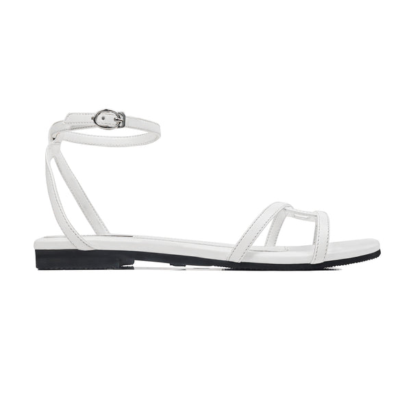 Aloura - Women's White Strapped Sandal