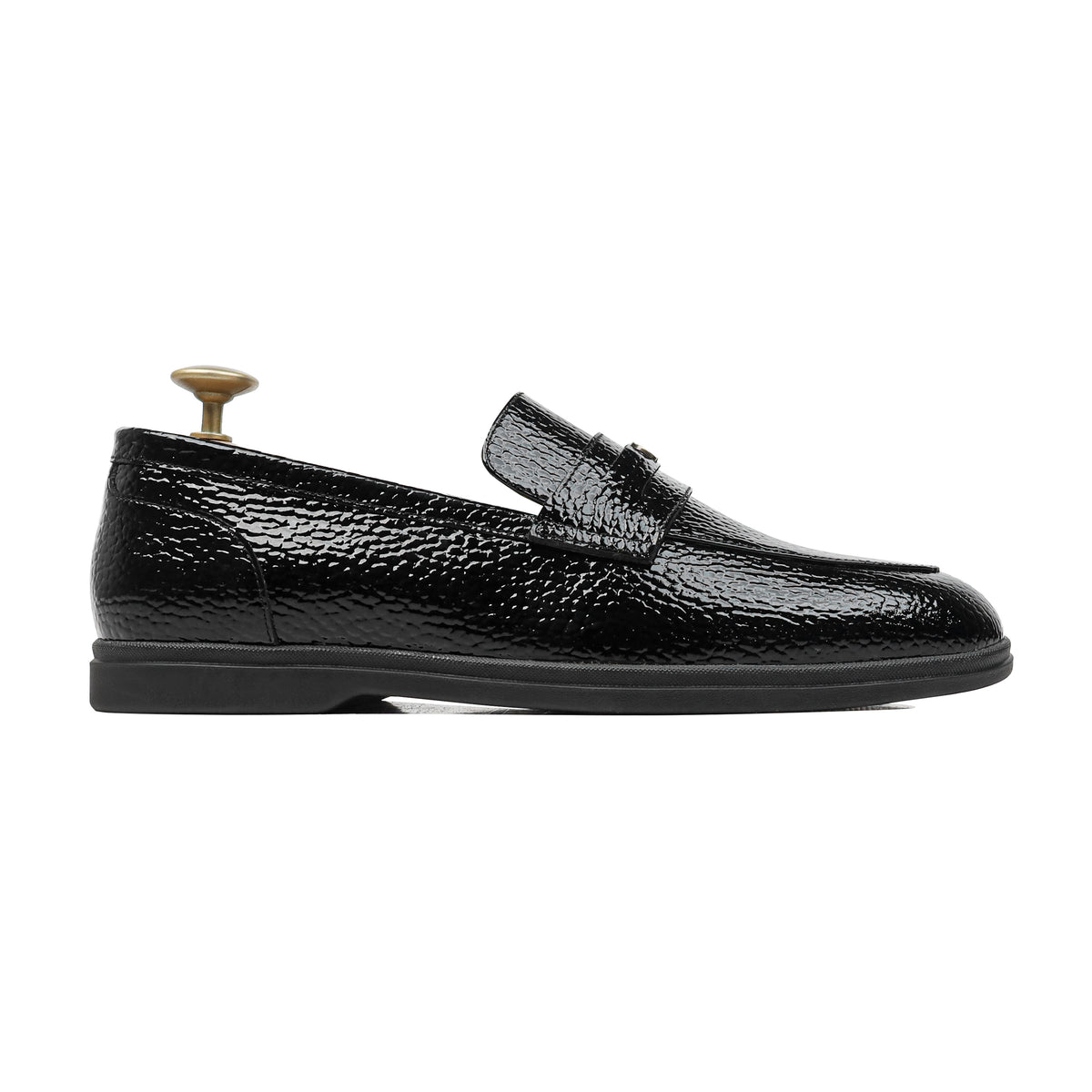 Mavix - Men's Black Patent Leather Loafer