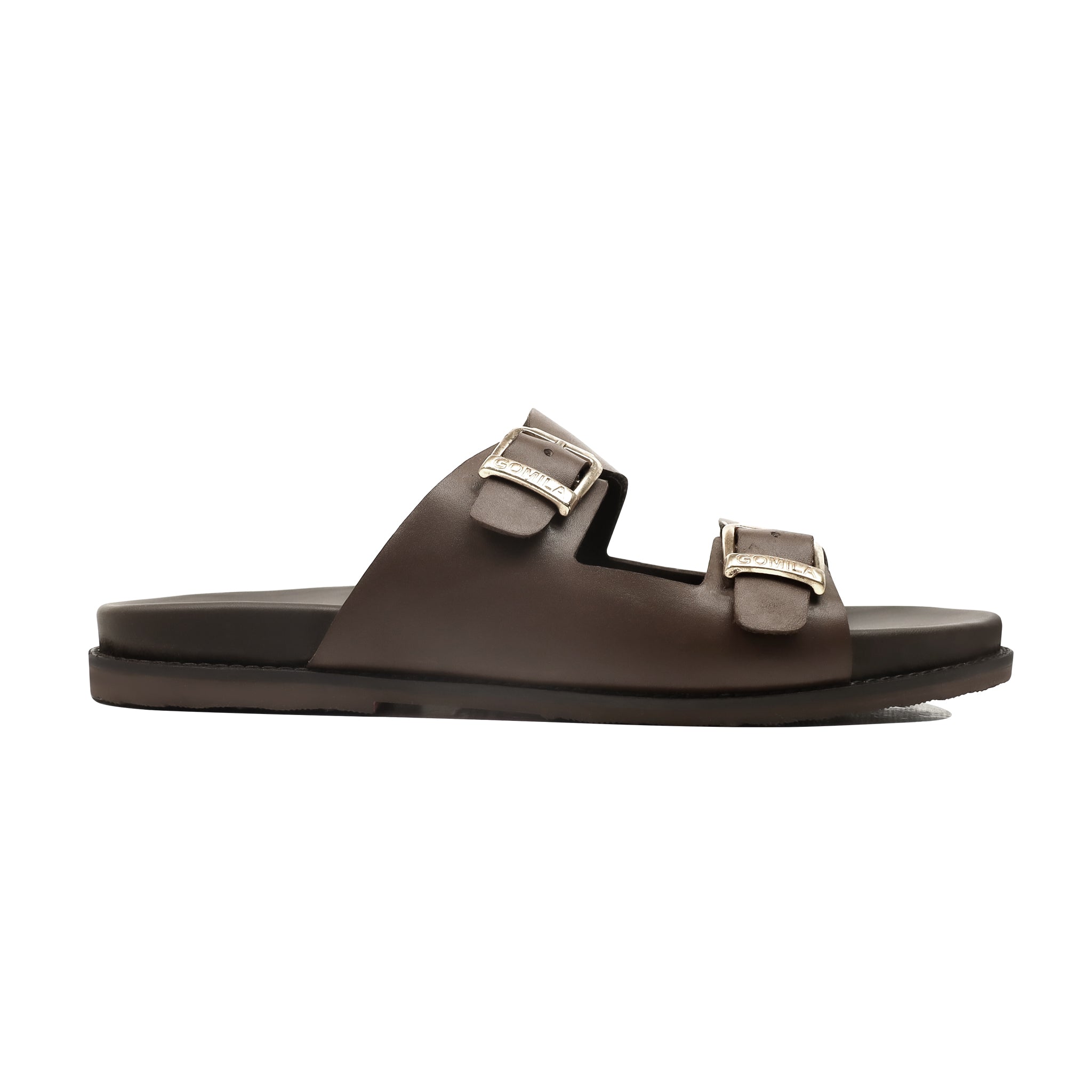 Trams - Men's Dark Brown Calf Leather Slipper