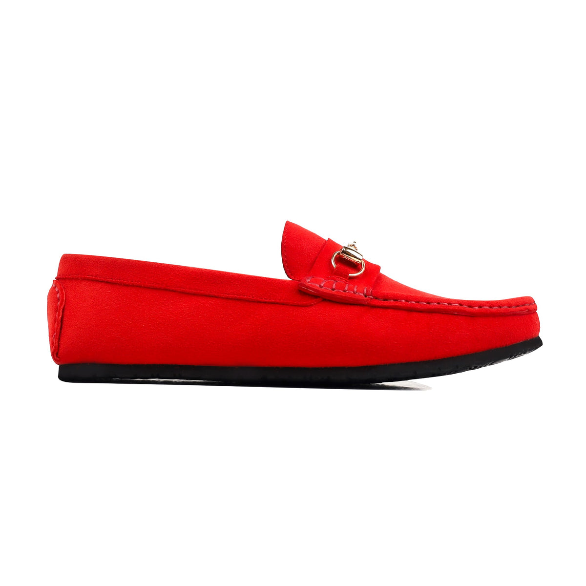 Lyla - Ladies Oxblood Suede Loafer
