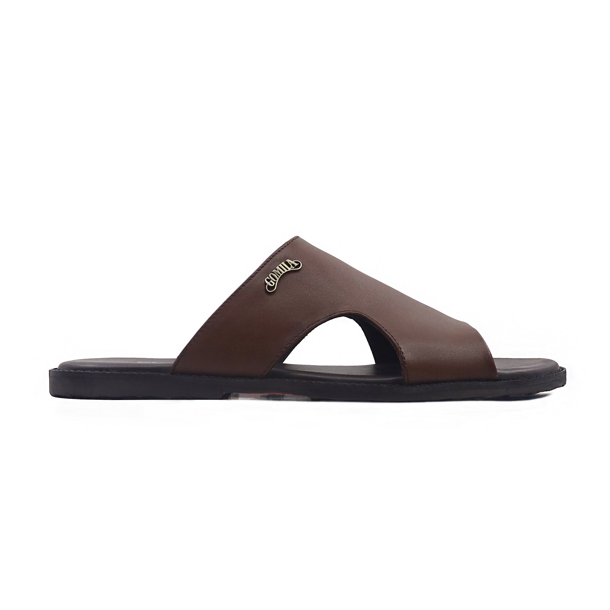 Crosby - Men's Dark Brown Calf Leather Slipper