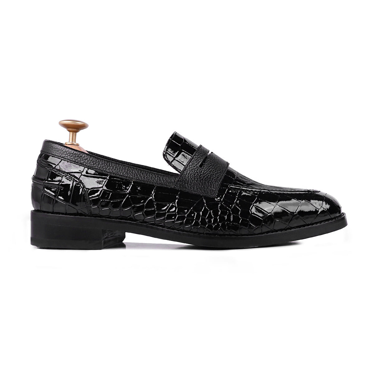 Askari - Men's Black Patent Leather Loafer