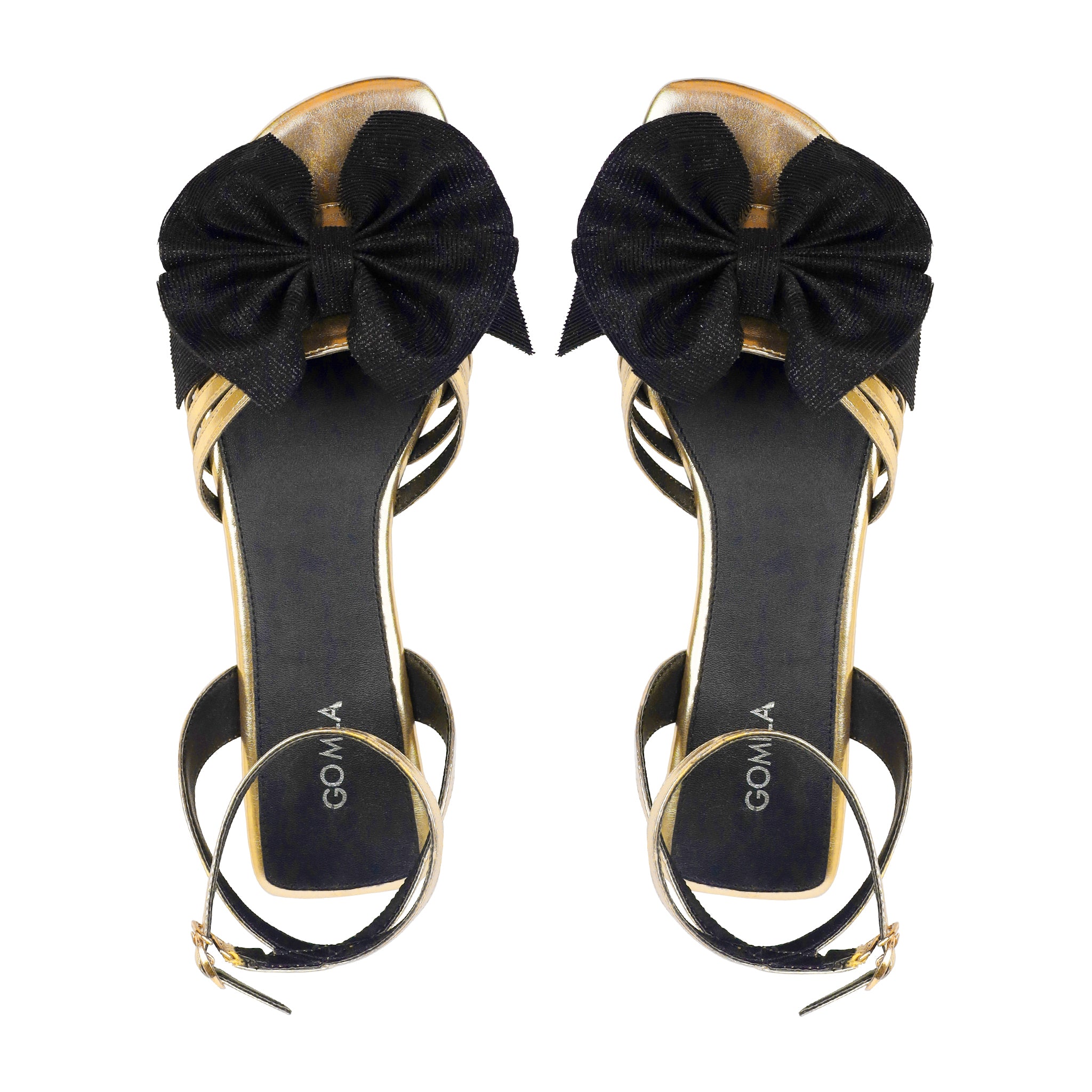 Barebliss - Women's Golden High Shine Sandal