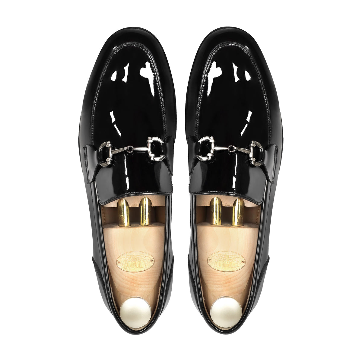 Fenz- Men's Black Patent Leather Loafer