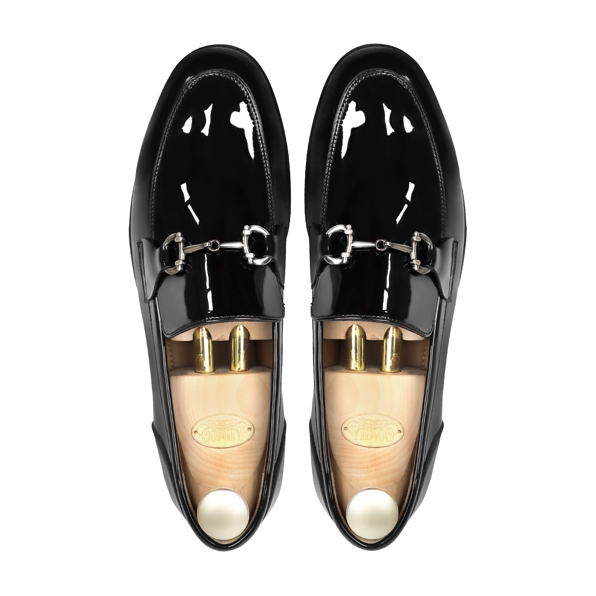 Fenz- Men's Black Patent Leather Loafer