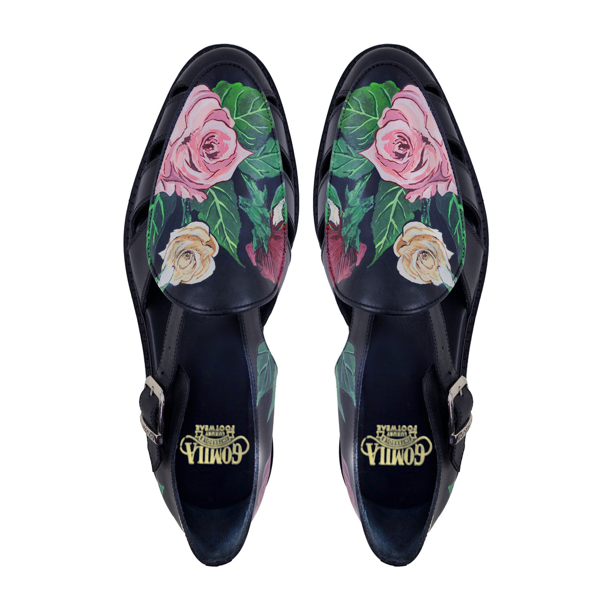 Savoir - Men's Black Hand Painted Sandal