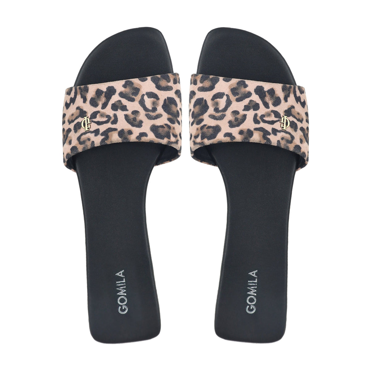 Abbie - Women's Black and Baby Pink Slipper