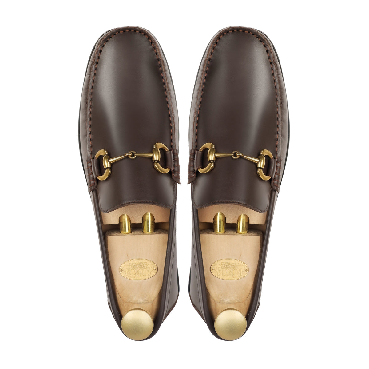 Delmoro - Men's Dark Brown Calf Leather Loafer