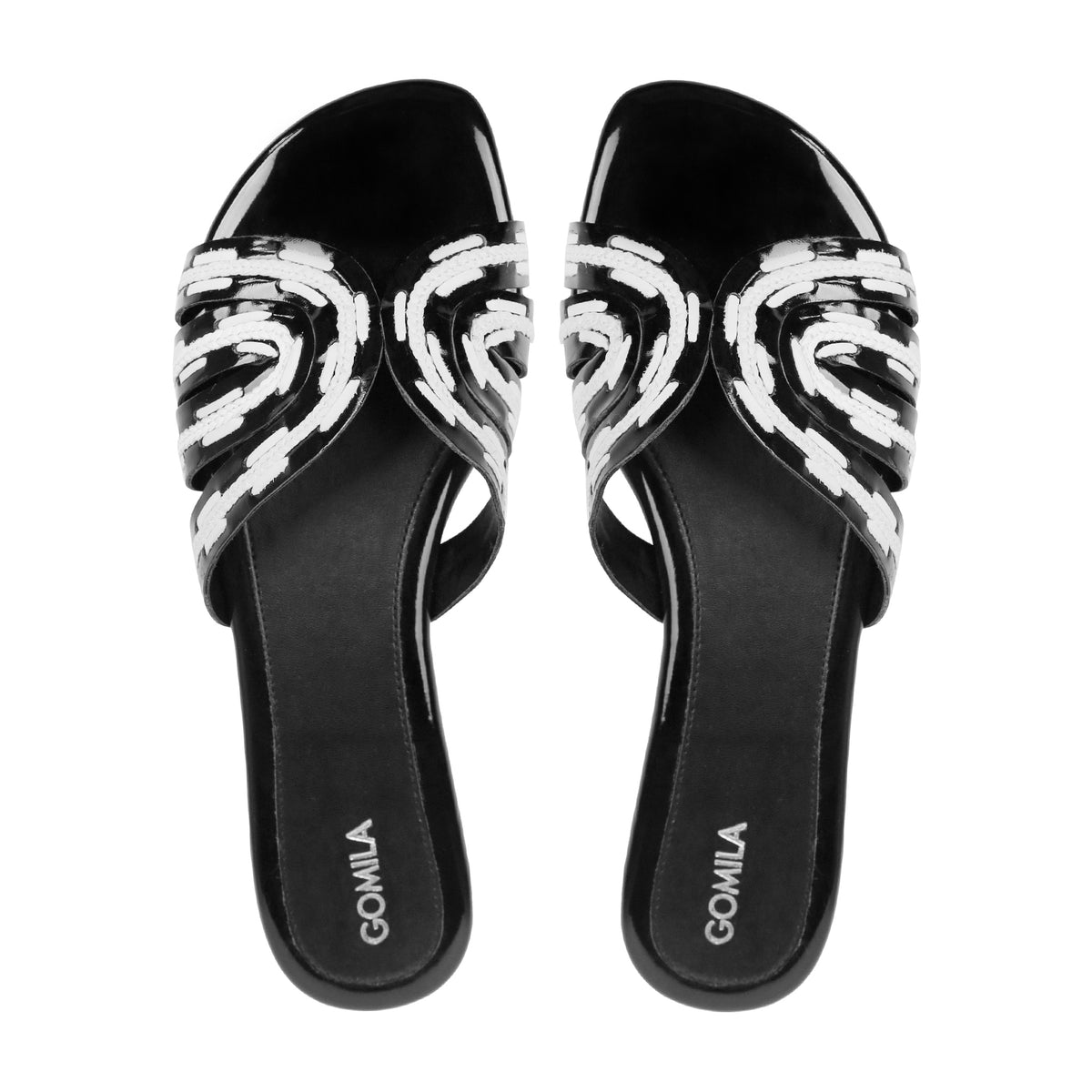 Corvia - Women's Black and White Slipper