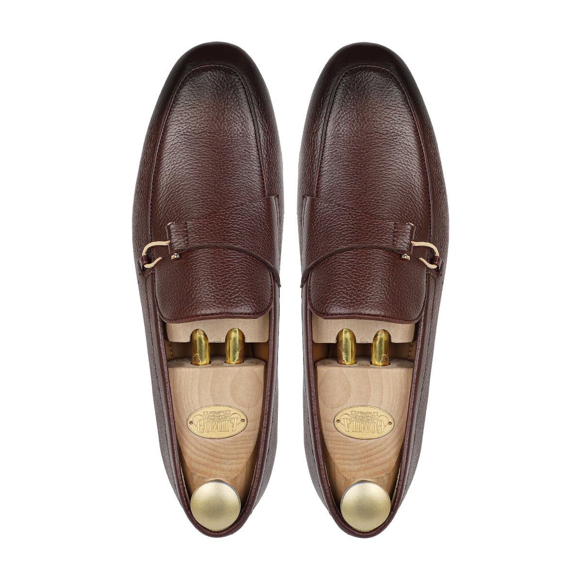 Oxen - Men's Burnished Oxblood Pebble Grain Leather Loafer