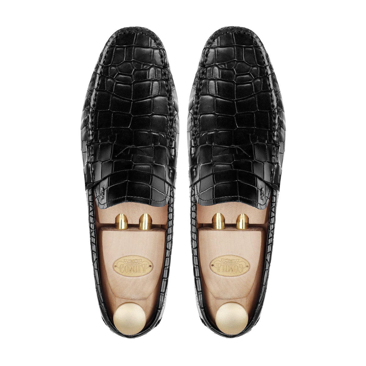 Airox - Men's Black Calf Leather Driver Shoe