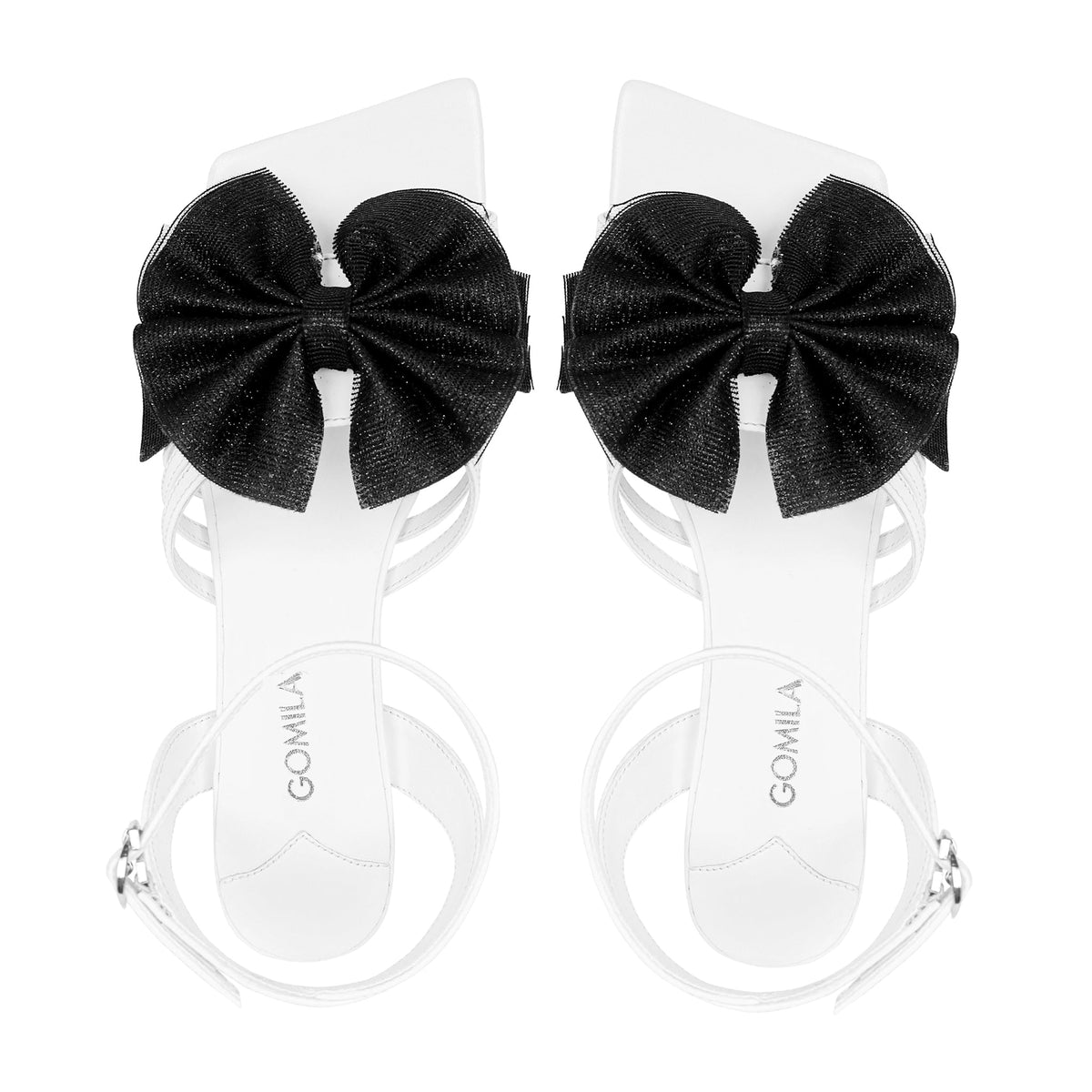 Elniva - Women's White Strapped 50mm Heel