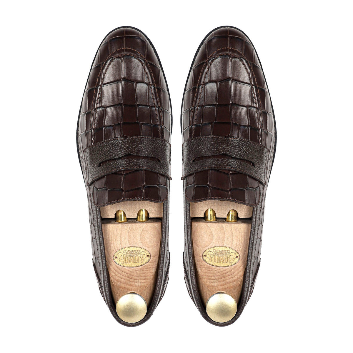 Armando - Men's Dark Brown Calf Leather Loafer