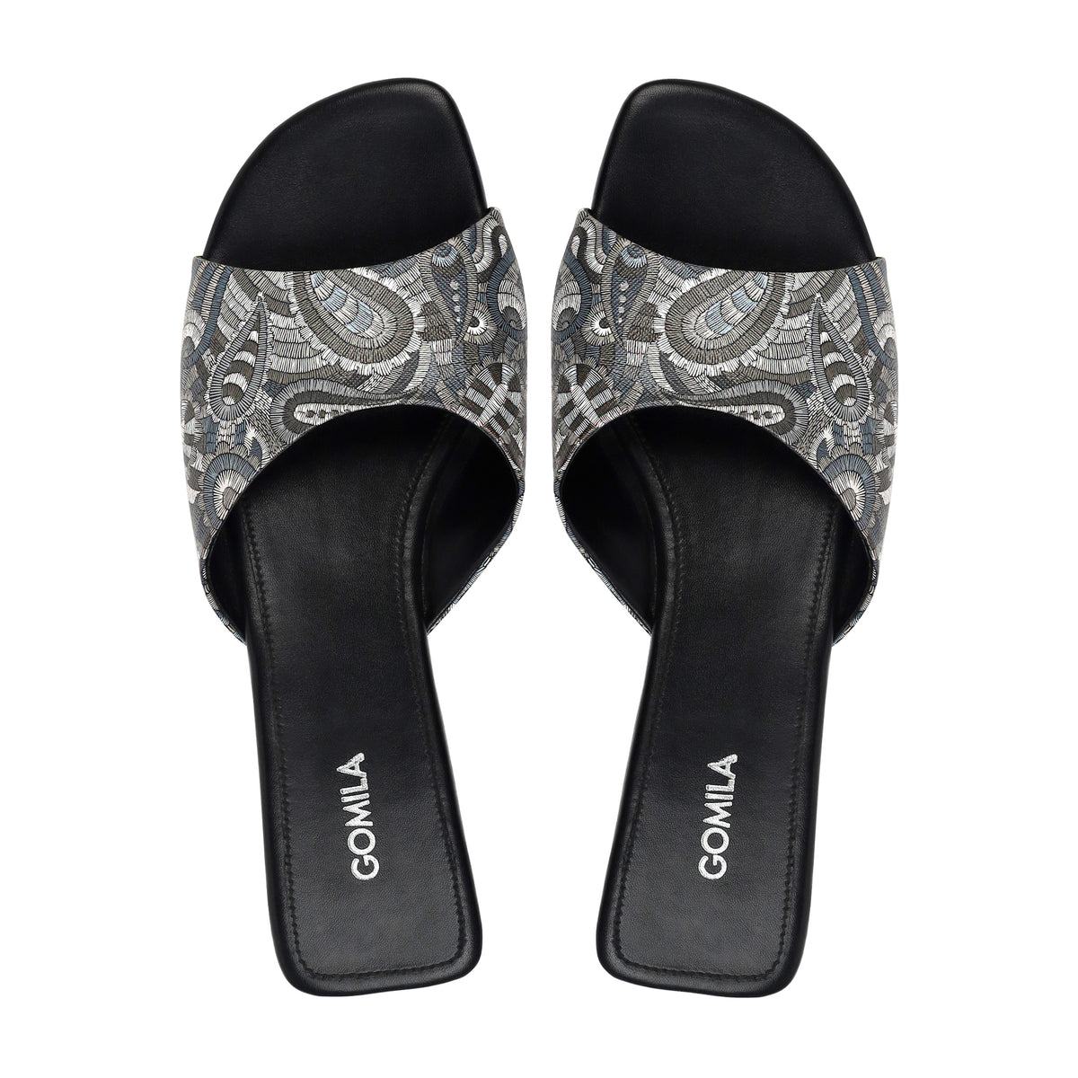Nivra - Women's Black and Grey Slipper