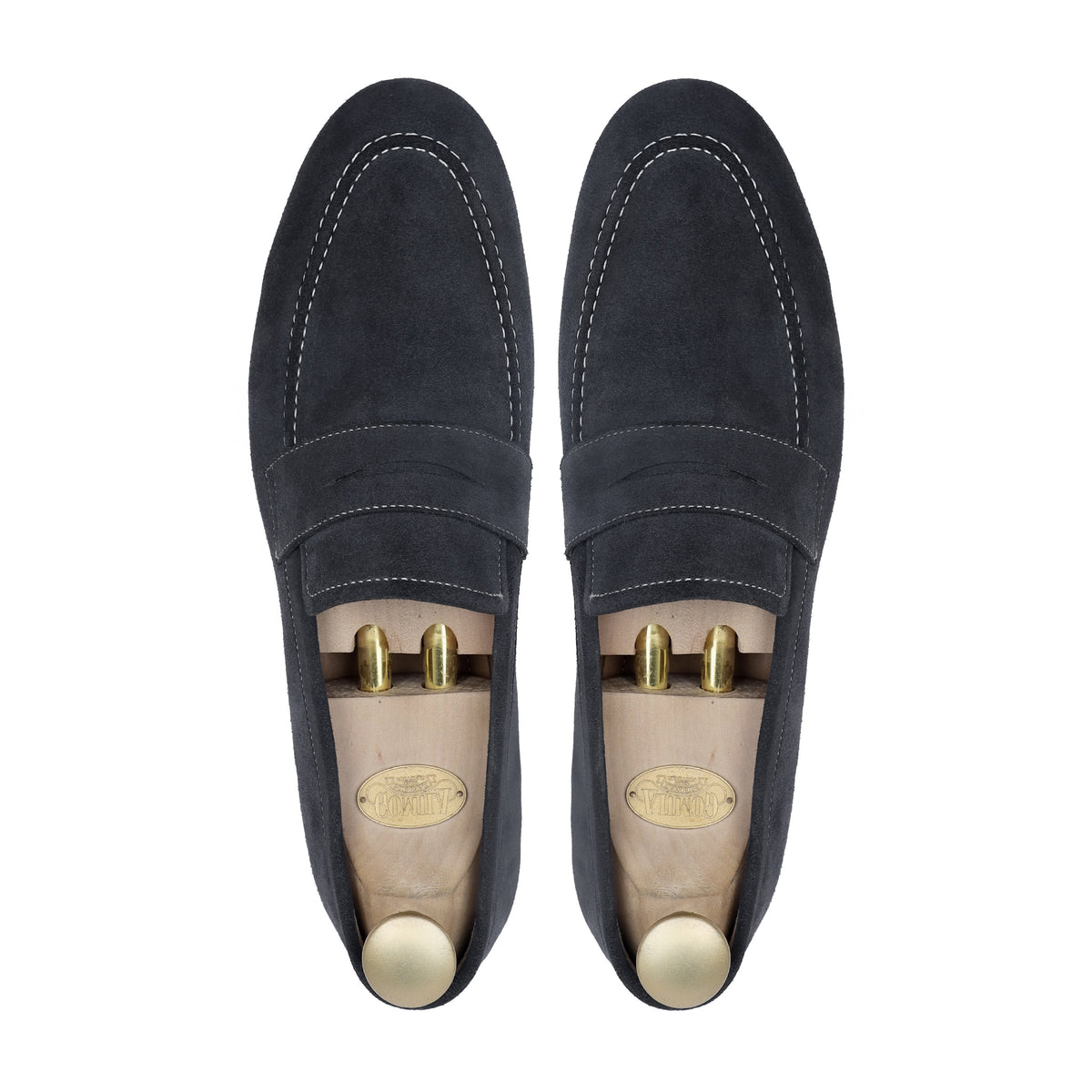 Harlow - Men's Dark Blue Suede Loafer
