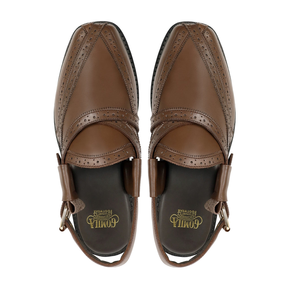 Carmela - Men's Dark Brown Calf Leather Sandal