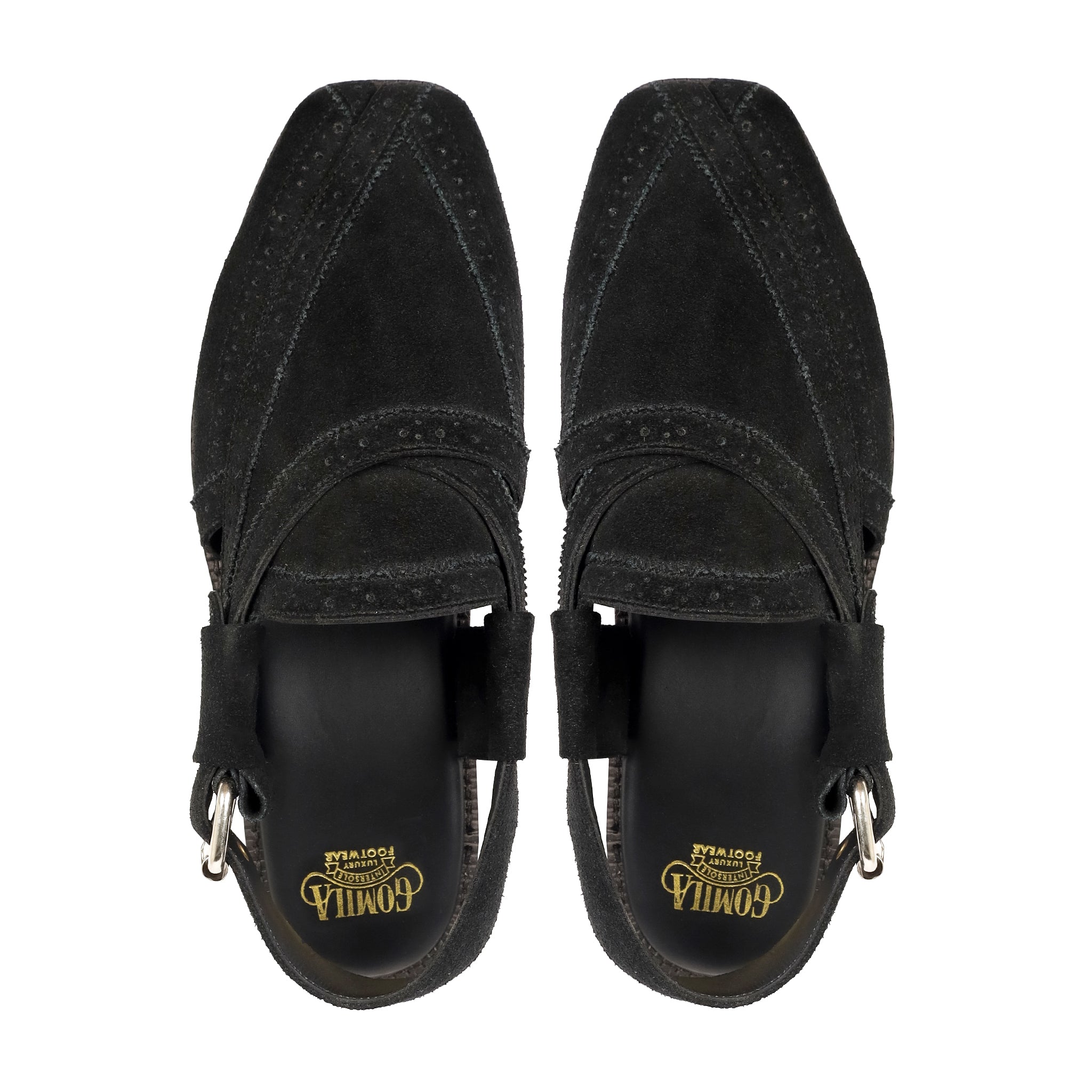 Nao - Men's Black Suede Leather Sandal