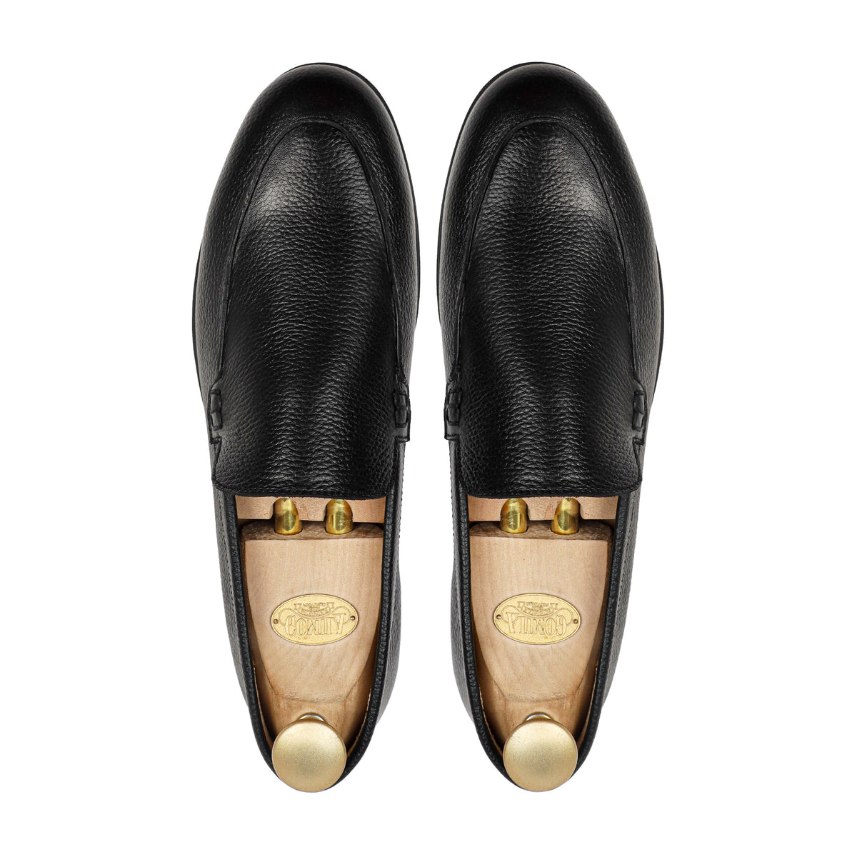 Rove - Men's Black Pebble Grain Leather Loafer