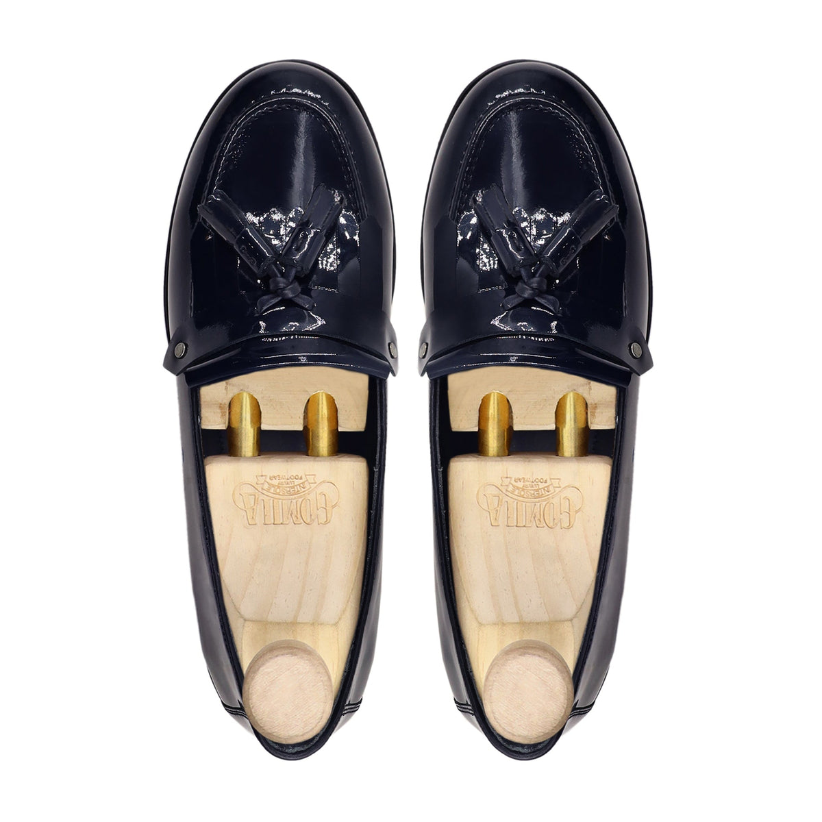 Morgan - Ladies Dark Blue Patent Leather Loafer