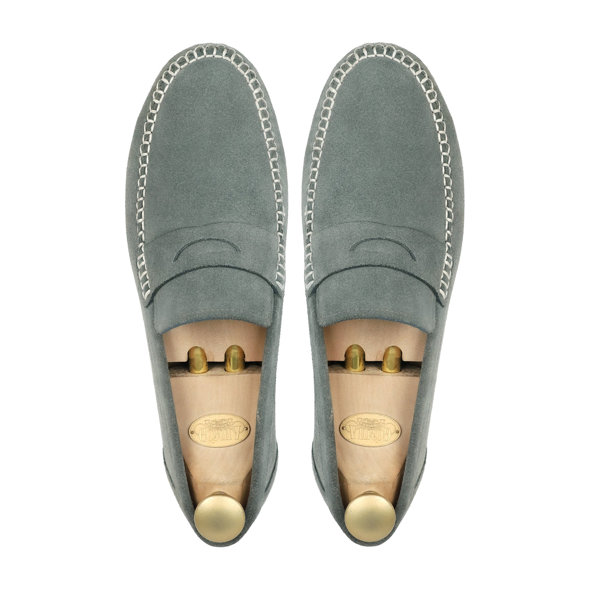 Brinya - Men's Charcoal Gray Suede Driver Shoe
