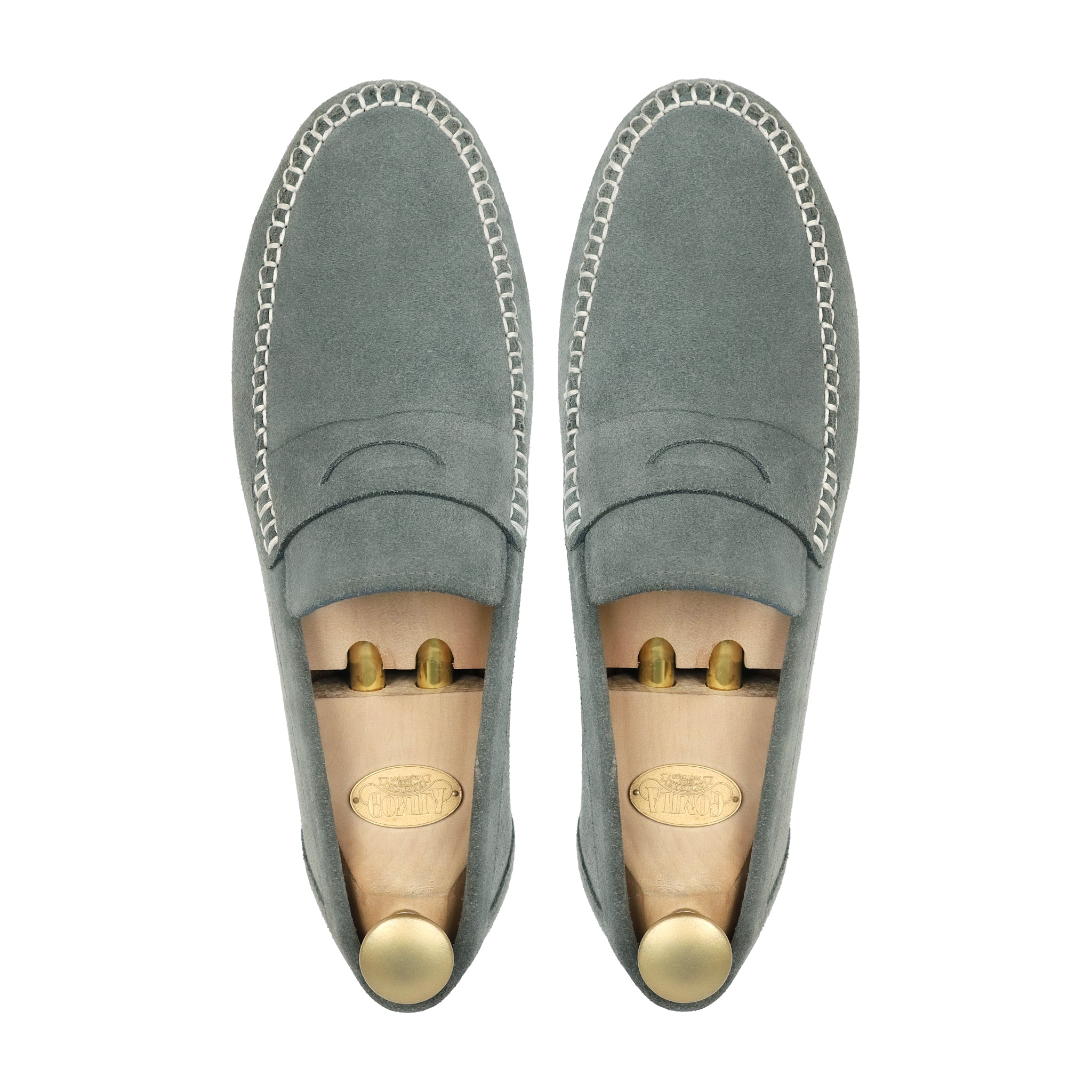 Brinya - Men's Charcoal Gray Suede Driver Shoe
