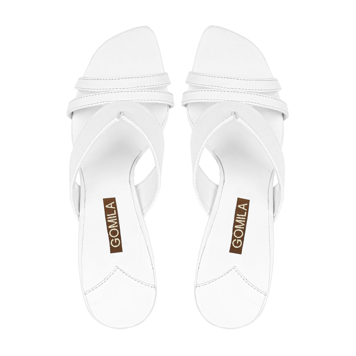 Noa - Women's White 90mm Heels